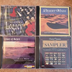 4 CDs Irish Bagpipes ~ Ocean Waves ~ Desert Winds ~ Classical Sampler ~ FINAL !